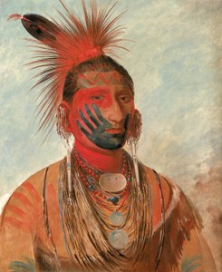 Wash-ka-mon-ya, Schneller Tänzer, ein Krieger, 1844-1845 von George Catlin
