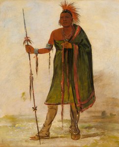 Wash-ím-pe-shee, Verrückter, ein angesehener Krieger von George Catlin