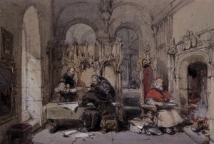 Die Bibliothek der Mönche von George Cattermole