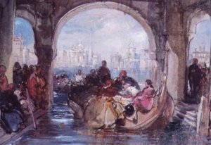 Ansicht in Venedig, 1852 von George Cattermole