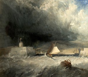 Whitby Hafen, North Yorkshire, 1836 von George Chambers