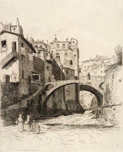 Die zwei Brücken, San Remo von George Charles Aid