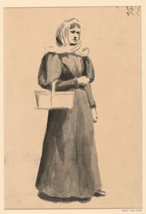 Frau mit einem Korb