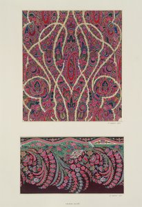 Stoffdesigns für Paisley-Schals, ca. 1871 von George Charles Haite