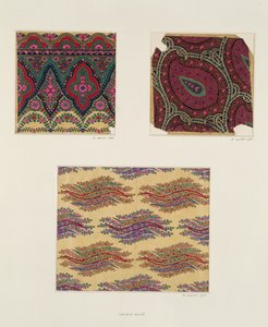 Stoffdesigns für Paisley-Schals, ca. 1871 von George Charles Haite
