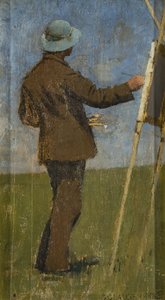 Ein Künstler malt im Freien von George Clausen
