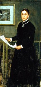Dame in Schwarz