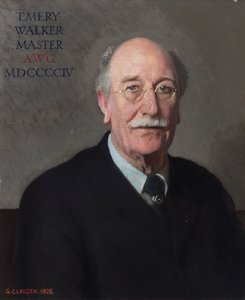 Porträt von Sir Emery Walker von George Clausen