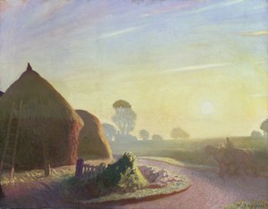 Sonnenaufgang im September von George Clausen