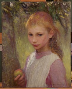 Das schüchterne Kind, 1897, überarbeitet 1907 von George Clausen