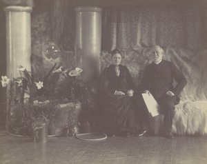 Herr und Frau Charles E. Tiffany im Studio von Louis C. Tiffany, ca. 1890 von George Collins Cox