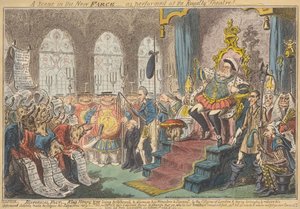 Eine Szene in der neuen Farce - aufgeführt im Royalty Theatre!