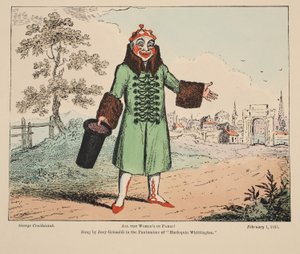 Alle Welten in Paris!, veröffentlicht 1815 von George Cruikshank
