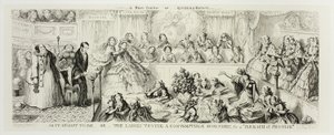 Wie es sein sollte oder Die Damen versuchen einen verächtlichen Schurken wegen eines "Versprechensbruchs" aus George Cruikshanks Stahlradierungen zu The Comic Almanacks: 1835-1853 von George Cruikshank