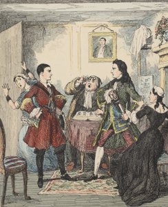 Kühnheit von Jack Sheppard, Illustration aus Jack Sheppard: Eine Romanze von William Harrison Ainsworth, veröffentlicht 1839 (handkolorierte Radierung) von George Cruikshank