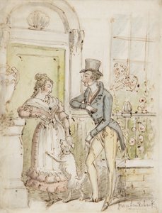 Werbung, ca. 1835 von George Cruikshank