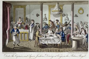 Abendessen bei Very, im Palais Royal - in „Life in Paris“ von David Carey, London