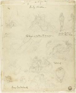 Frühe Skizzen für Falstaff, Ein Sommernachtstraum von George Cruikshank