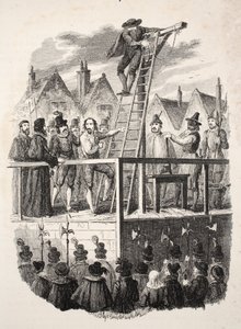 Hinrichtung von Guy Fawkes, veröffentlicht 1841