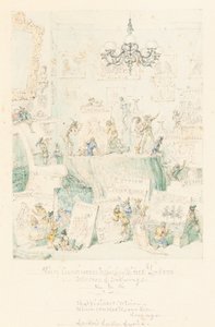 Feenkenner inspizieren Mr. Frederick Lockers Sammlung von Zeichnungen
