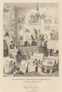 Feenkenner inspizieren Mr. Frederick Lockers Sammlung von Zeichnungen von George Cruikshank