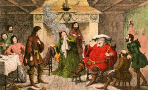 Falstaff spielt die Rolle des Königs