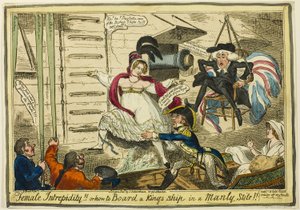 Weibliche Unerschrockenheit von George Cruikshank