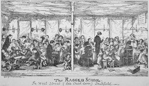 Field Lane Ragged School, Smithfield, City of London von George Cruikshank