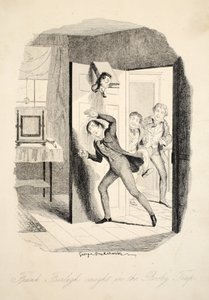 Frank Fairlegh in die Falle getappt, aus Frank Fairlegh oder Szenen aus dem Leben eines Privatschülers, veröffentlicht um 1870