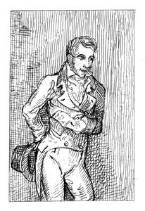 George Cruikshank 1792-1878, englischer Karikaturist und Buchillustrator, 1811