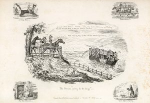 Gurneys Dampfkutsche von George Cruikshank