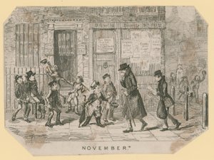 Guy Fawkes Nacht von George Cruikshank