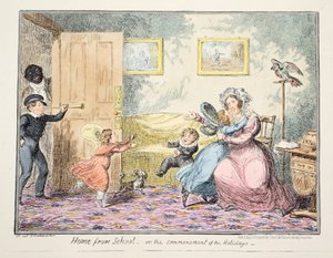 Nach der Schule oder der Beginn der Ferien, veröffentlicht 1835 von George Cruikshank