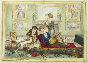 Kolibris oder Ein Dandy-Trio von George Cruikshank