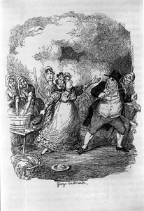 Illustration zu „Oliver Twist“ von Charles Dickens (1812-1870), von George Cruikshank (1792-1878) von George Cruikshank