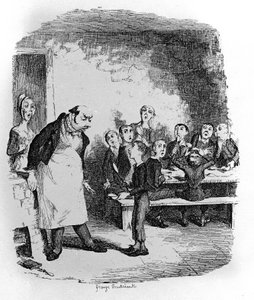 Illustration zu „Oliver Twist“ von Charles Dickens (1812-1870), von George Cruikshank (1792-1878) von George Cruikshank