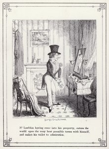 Illustration für Das Buch des Junggesellen, oder Der Fortschritt von Mr. Lambkin (Gent) (Gravur)