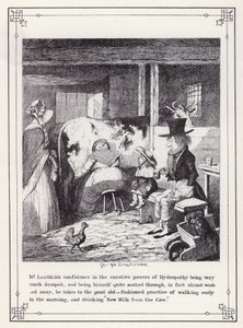 Illustration für Das Buch des Junggesellen oder Der Fortschritt von Mr. Lambkin (Gent) (Gravur) von George Cruikshank