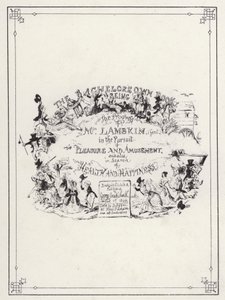 Illustration für The Bachelor’s Own Book, oder Der Fortschritt von Mr. Lambkin (Gent) (Gravur) von George Cruikshank