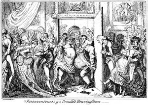 Unannehmlichkeit eines überfüllten Salons, 1818