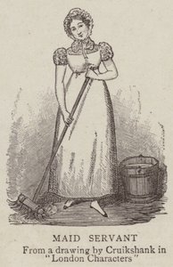 Dienstmädchen von George Cruikshank