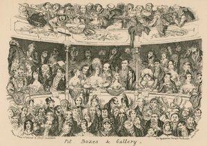 Grube, Logen und Galerie von George Cruikshank