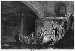 Königin Jane und Lord Guilford Dudley zurück zum Tower gebracht, 1553, 1840 von George Cruikshank
