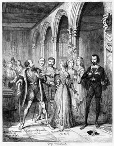 Königin Jane vermittelt zwischen Northumberland und Simon Renard, 1553 1840