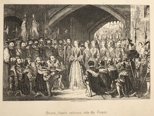 Königin Janes Eintritt in den Tower, aus Der Tower von London, veröffentlicht 1840