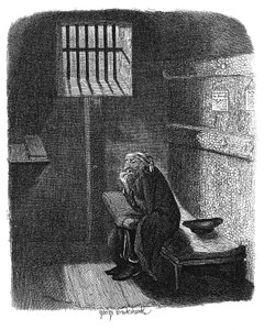 Szene aus Oliver Twist von Charles Dickens, 1837 von George Cruikshank