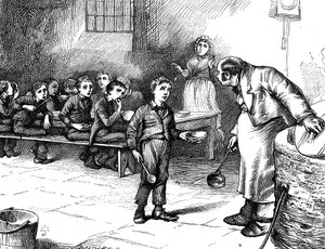 Szene aus Oliver Twist von Charles Dickens, 1871 von George Cruikshank