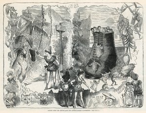 Szenen aus den Pantomimen von Drury Lane und Covent Garden von George Cruikshank