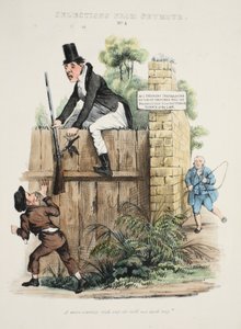 Auswahl aus Seymour: Nr. 4, Ein Mann wird reich, sag mir welchen Weg, veröffentlicht um 1840 von George Cruikshank