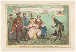 Karikatur auf Prinzessin Caroline, 1817